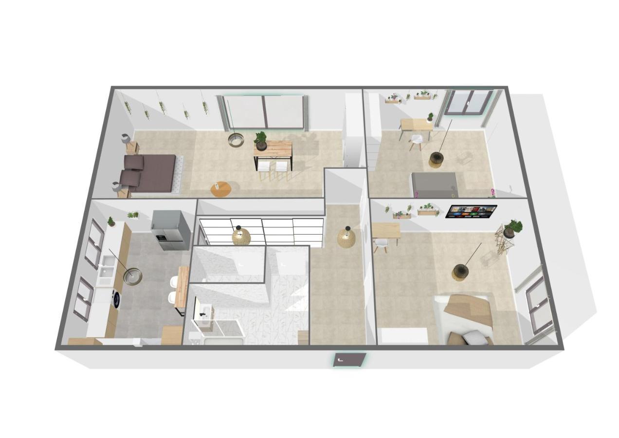 La Garden Room Logement En Colocation 르 플레시-로뱅송 외부 사진